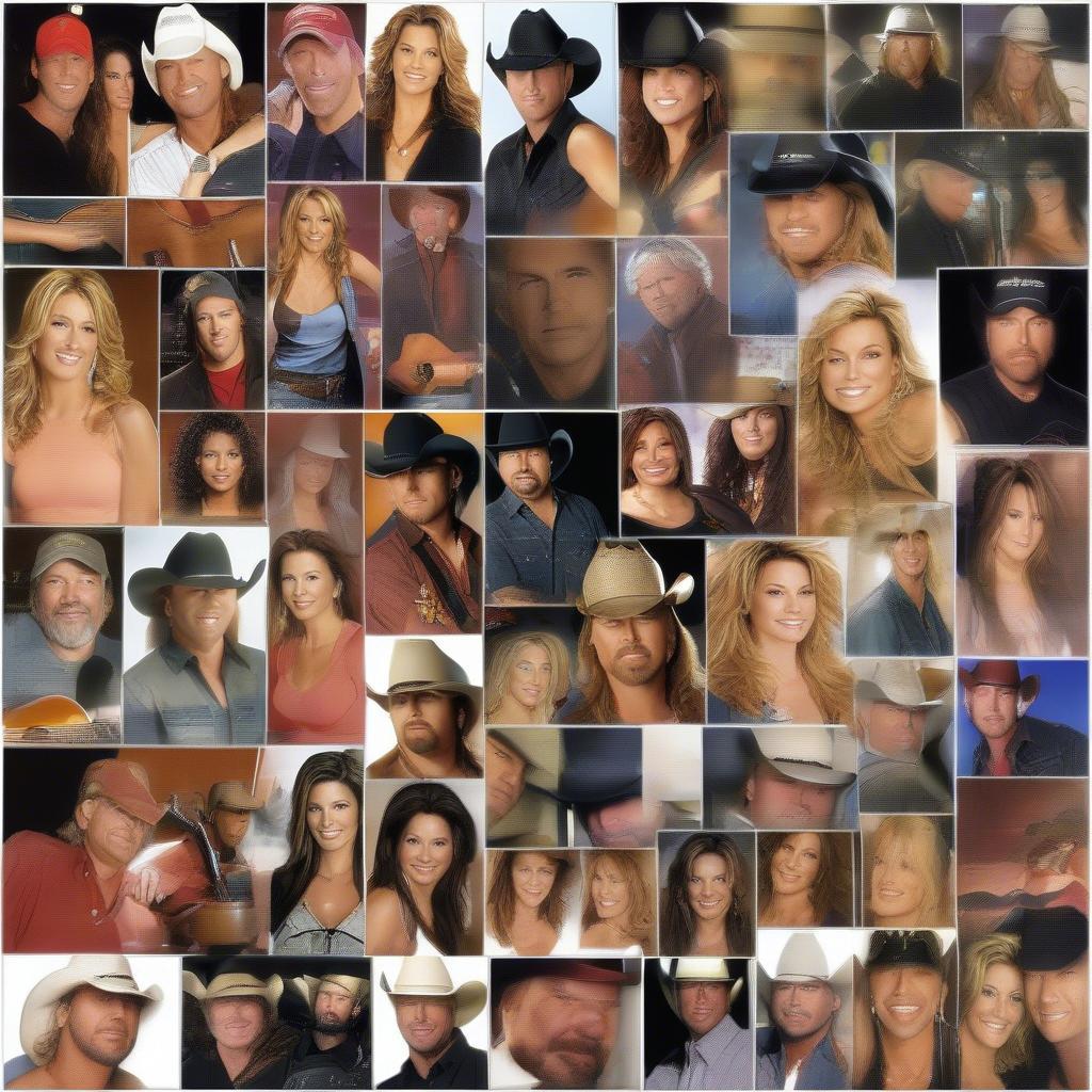 Group Photo of Top Country Artists in 2004