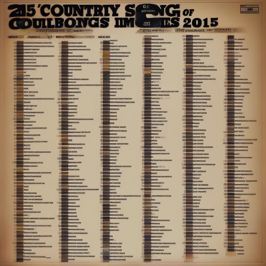 Top Country Music Songs 2015