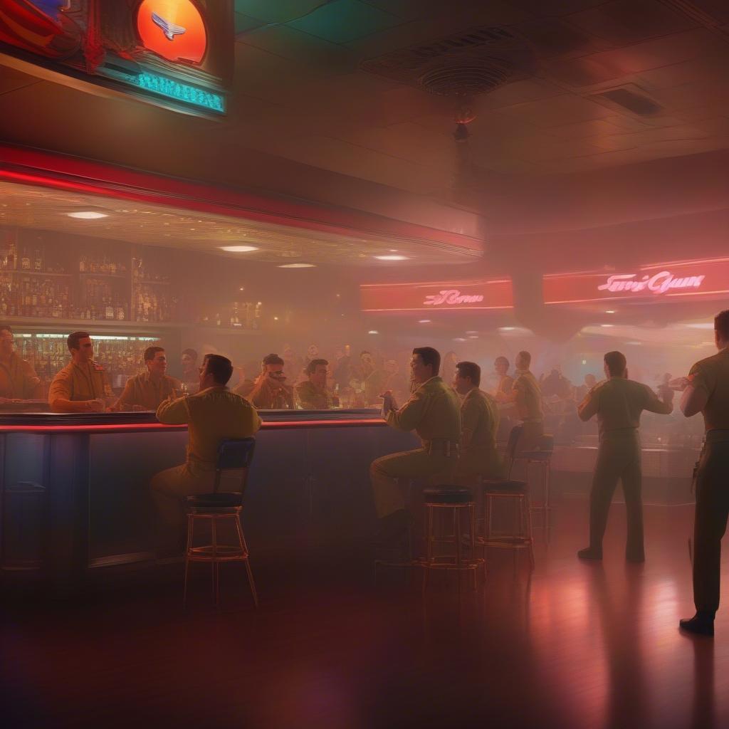 Top Gun Maverick Bar Scene