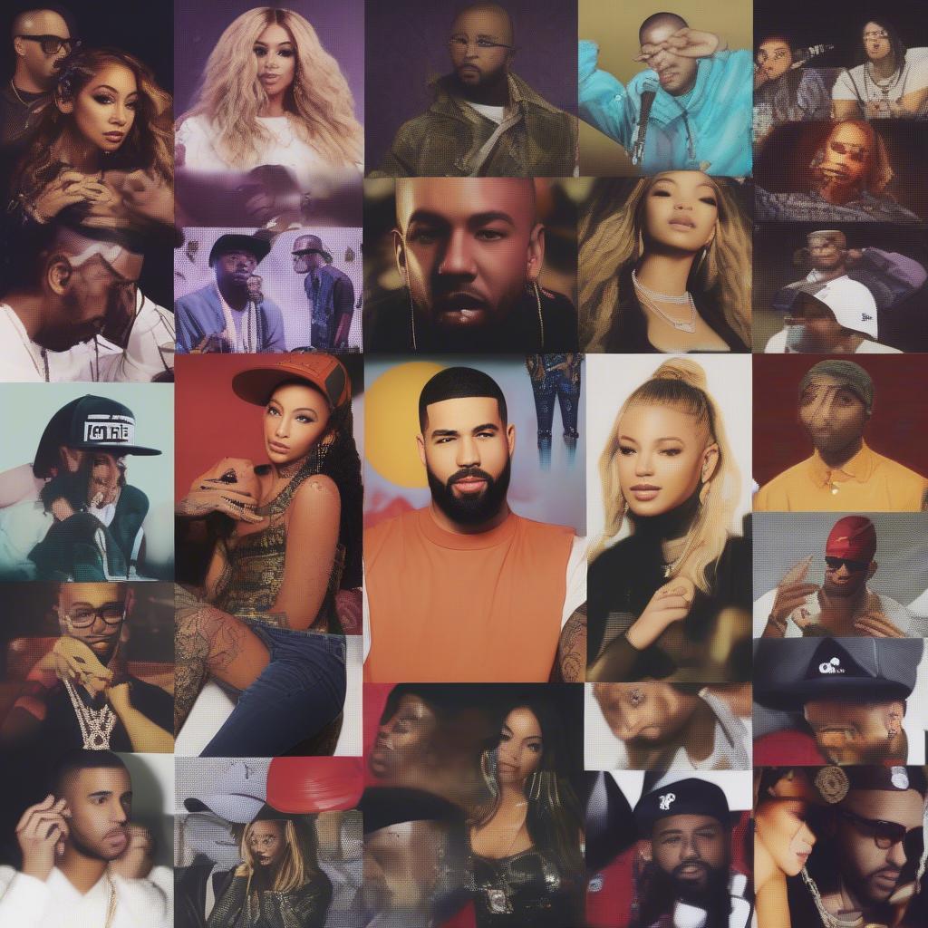 Collage of 2014's Top Hip Hop & R&B Artists