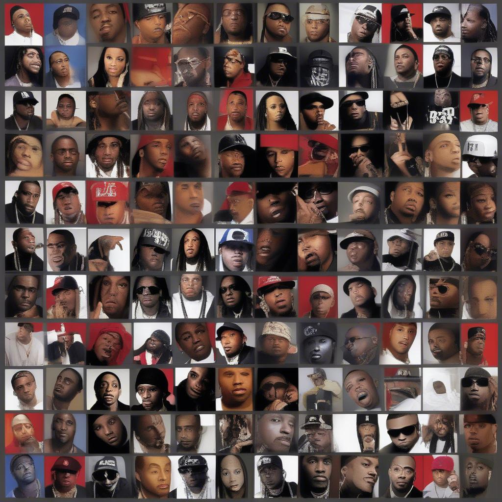 Top Rap Artists of 2008 Collage