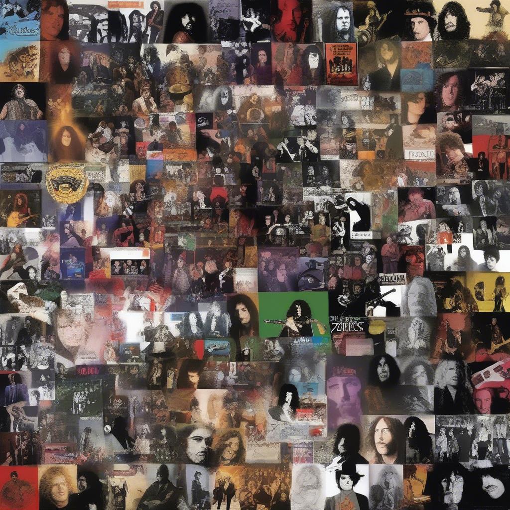 Collage of Top Rock Artists - Featuring iconic figures from classic and modern rock.