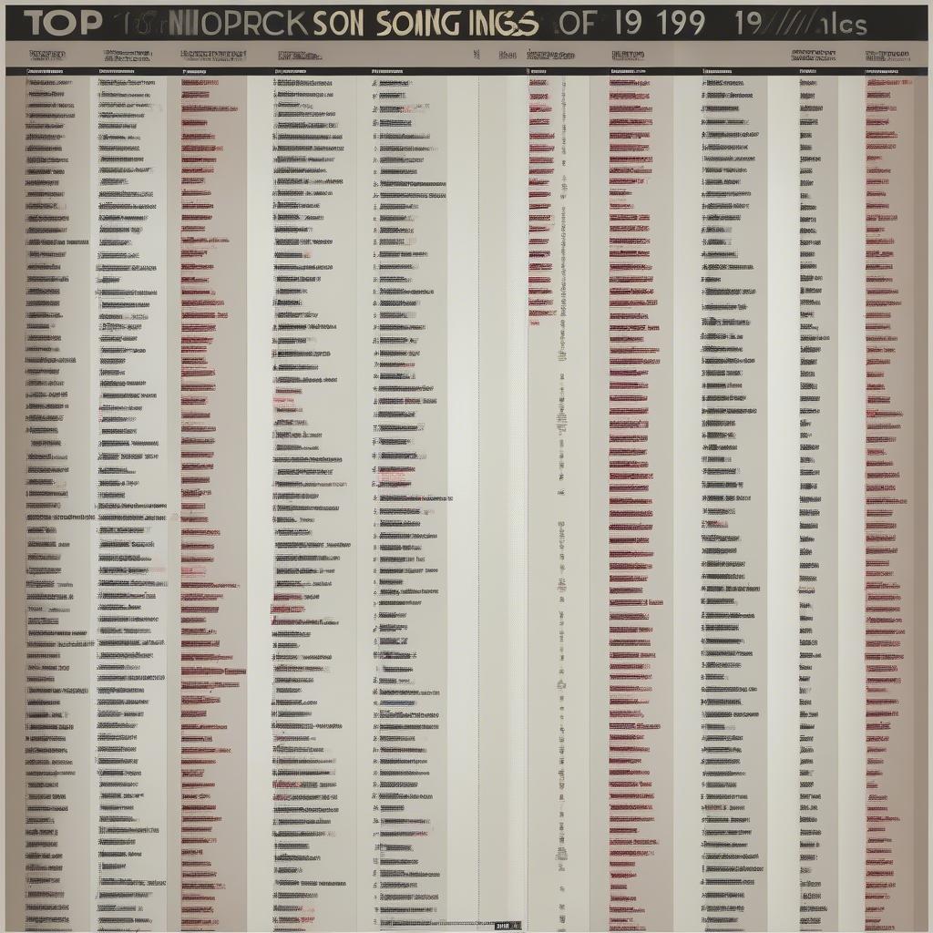 Top Rock Songs Dominating the 1999 Charts