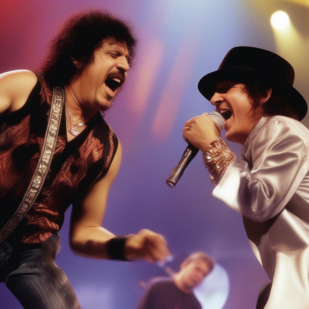 Santana and Rob Thomas performing "Smooth" in 1999