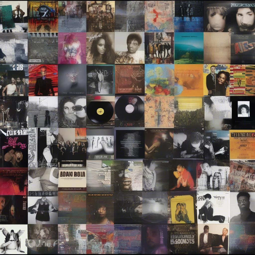 Collage of album covers from the top songs of 2012