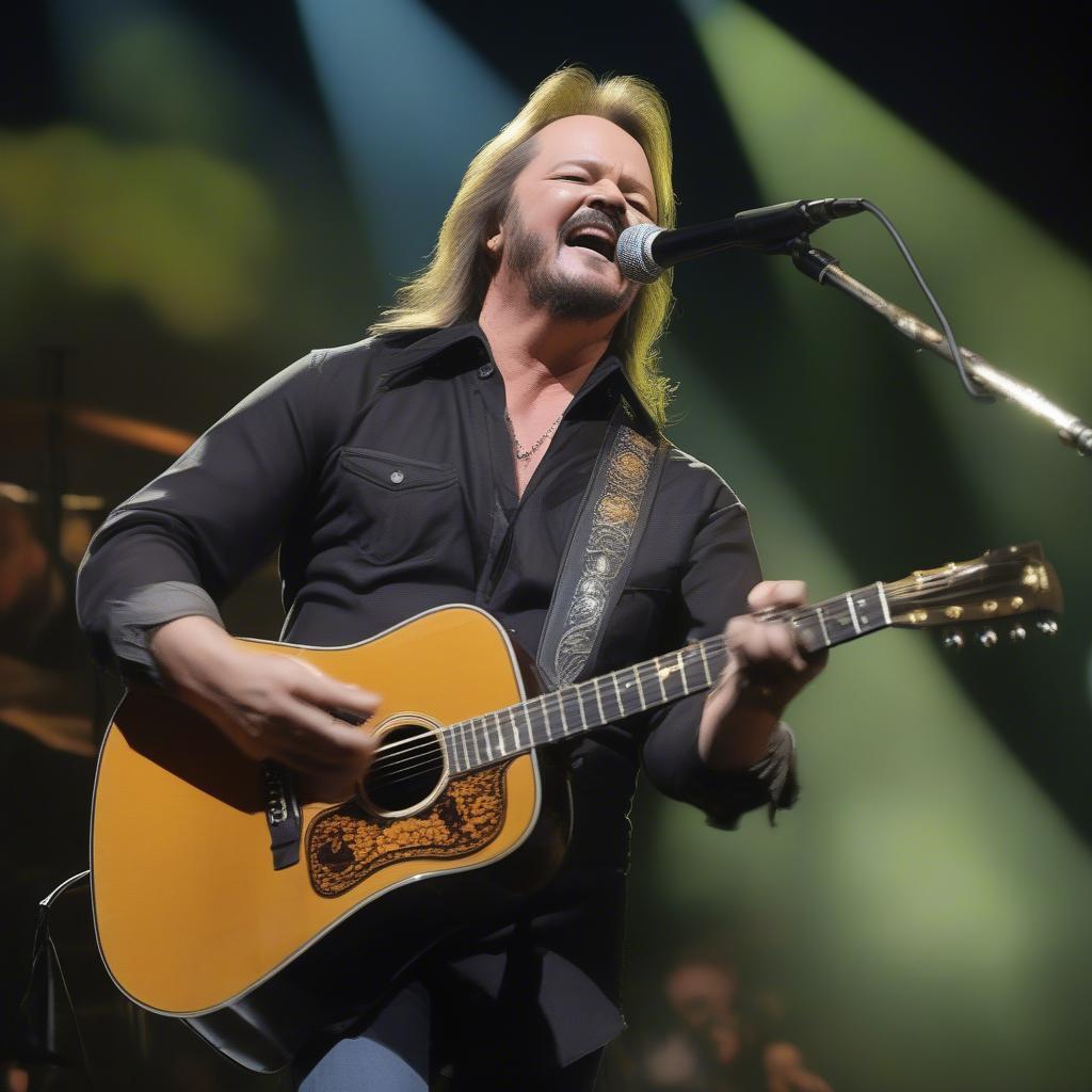 Travis Tritt Performing Live on Stage