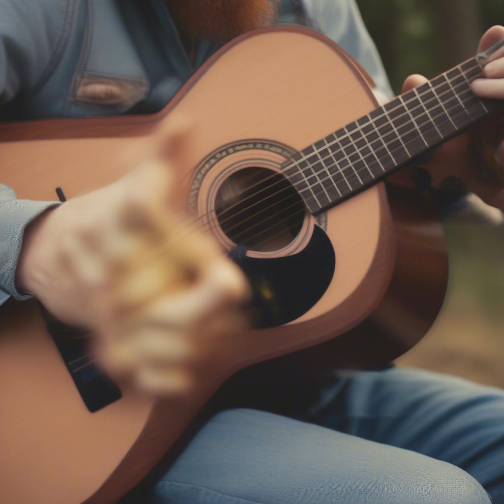 Tyler Childers Playing Guitar