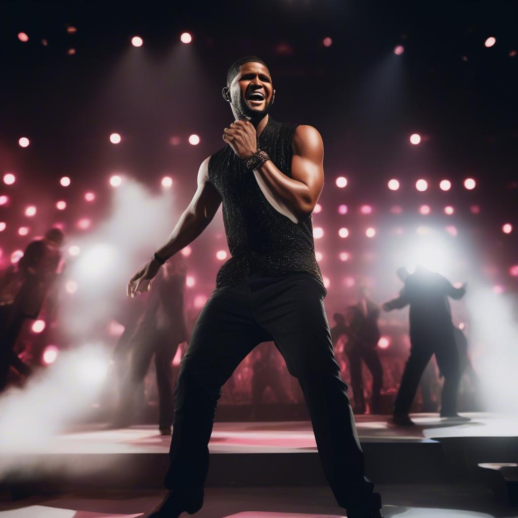 Usher Performing Climax