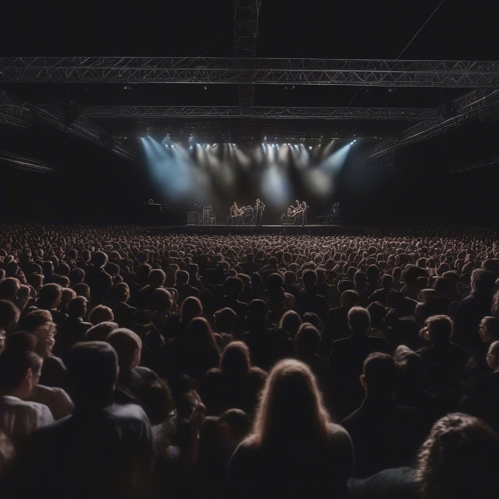 Fans enjoying a Van Morrison concert