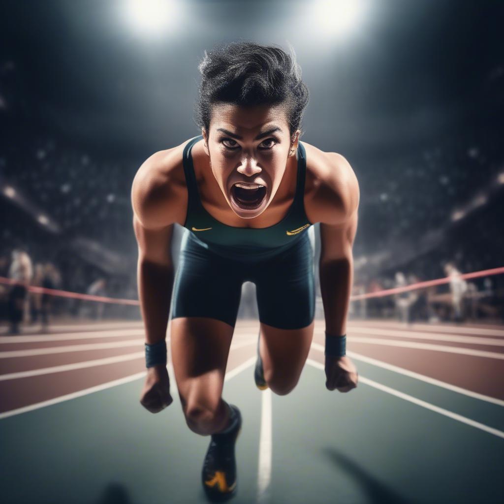 Athlete Entering Arena to Cheering Crowd