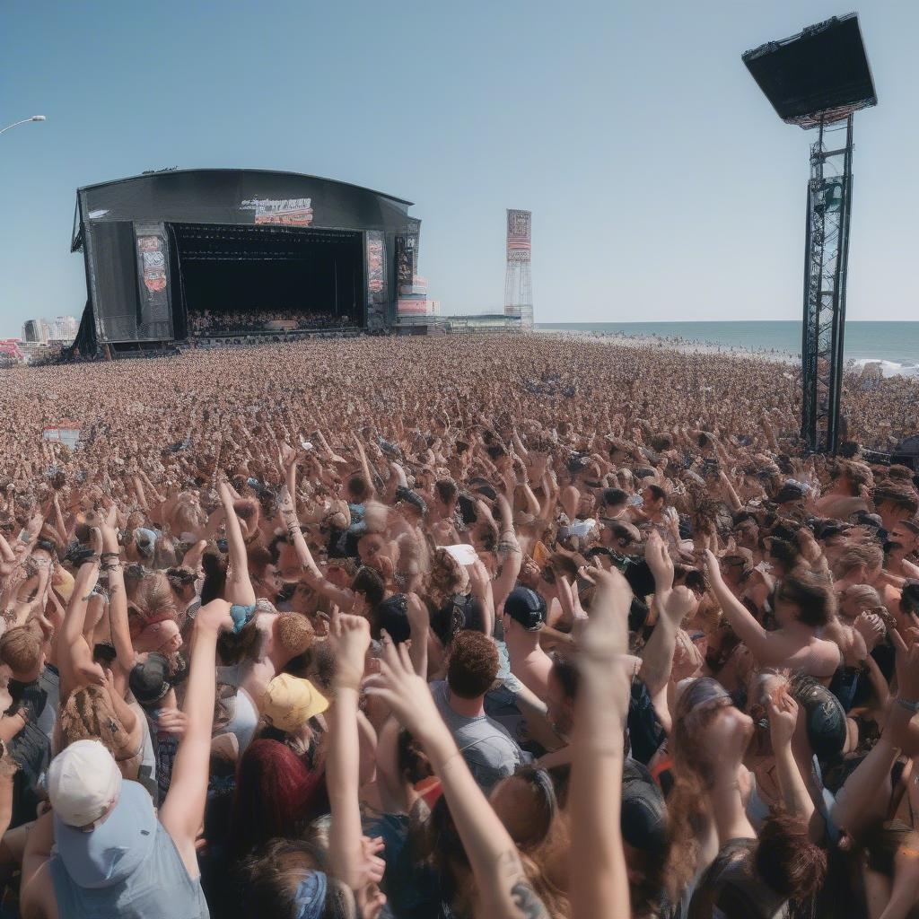 Crowd Surfing at Warped Tour Atlantic City