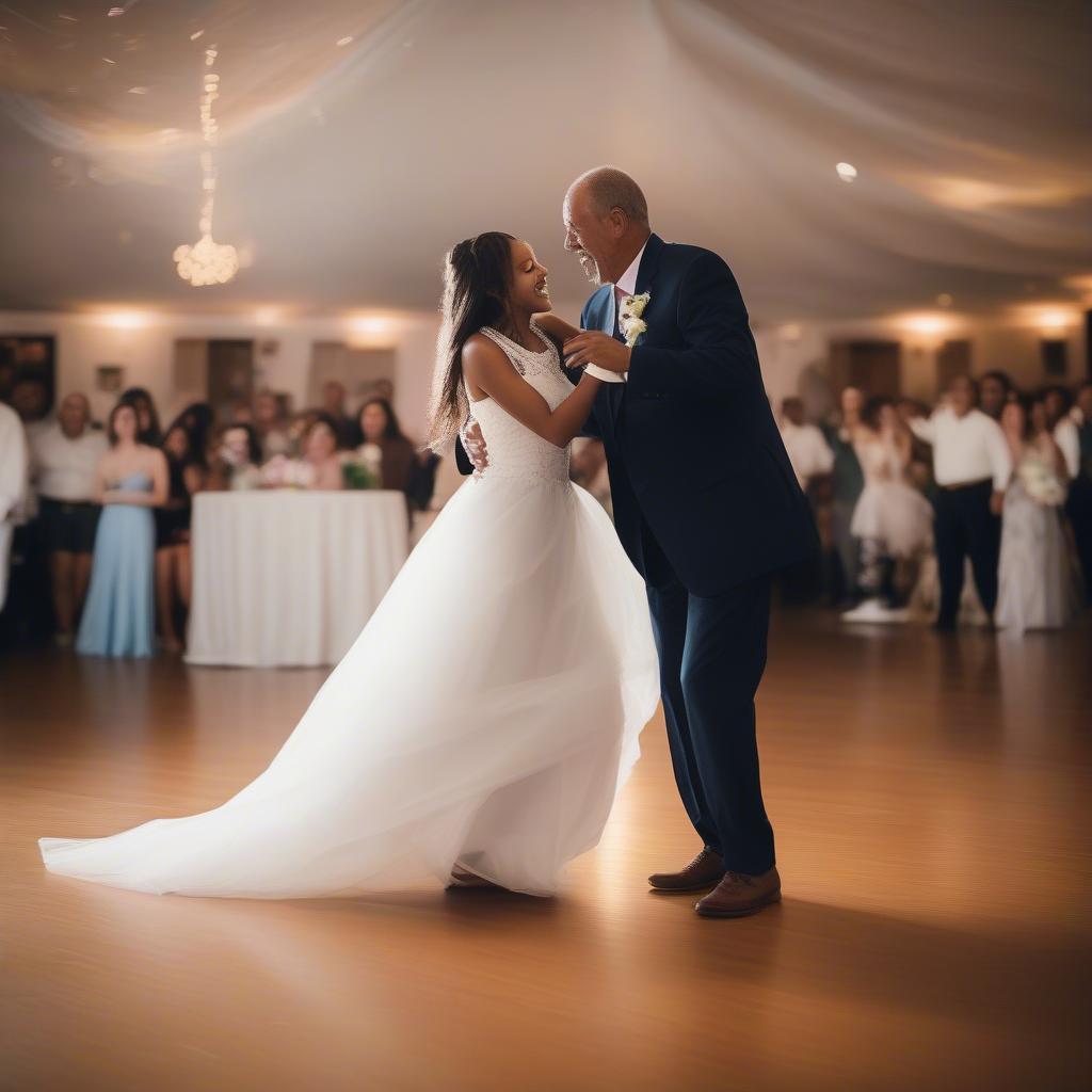 Father and Daughter Sharing a Dance