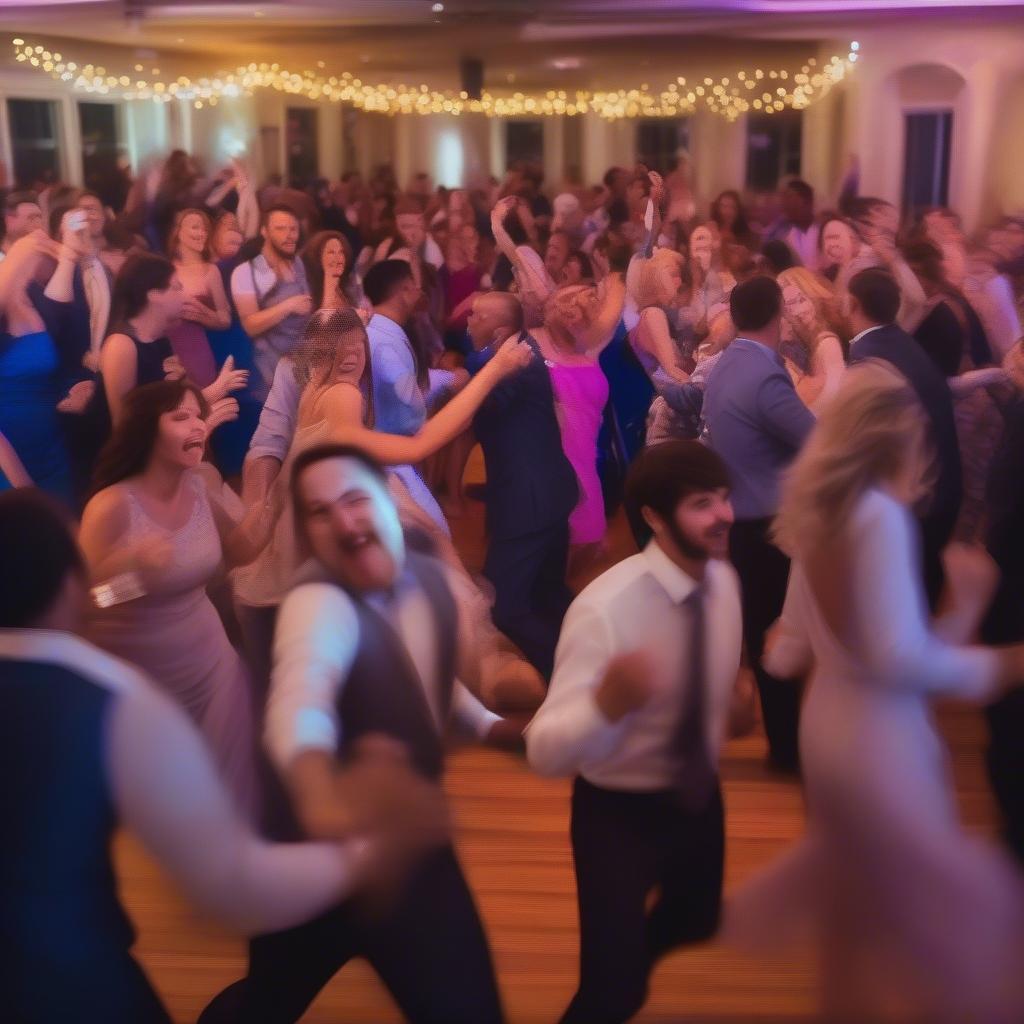 Guests Dancing at the Wedding Reception