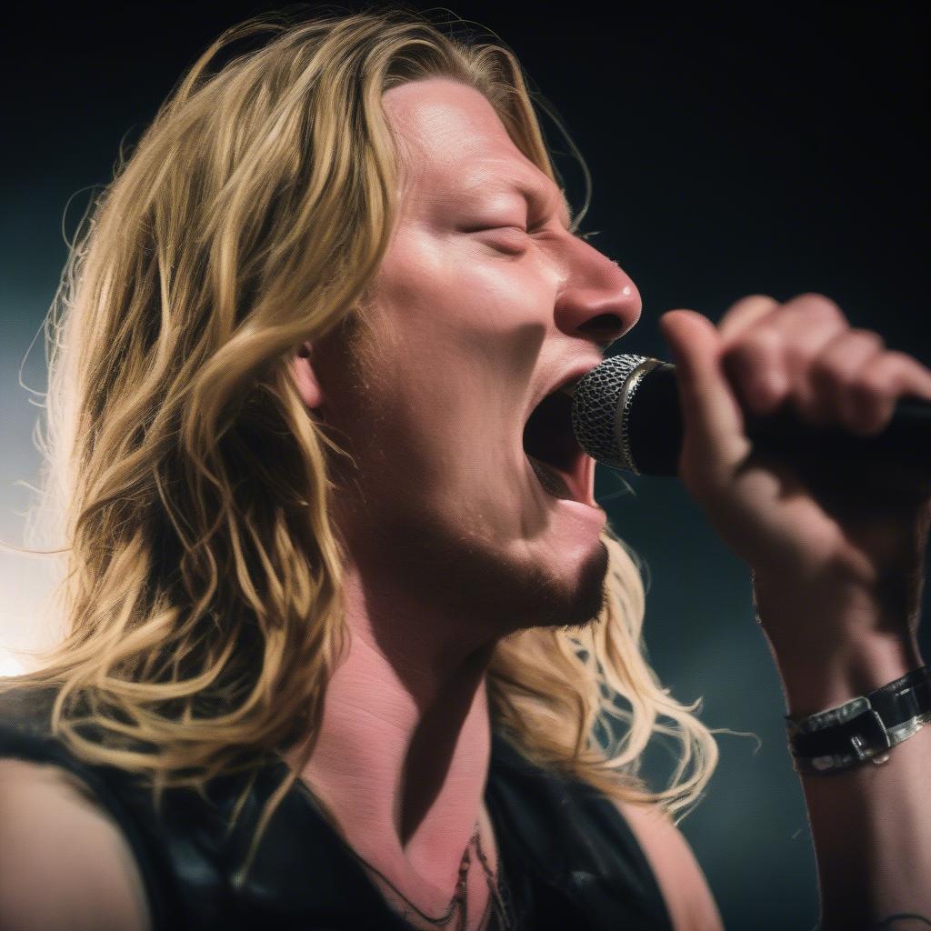 Wes Scantlin singing with passion