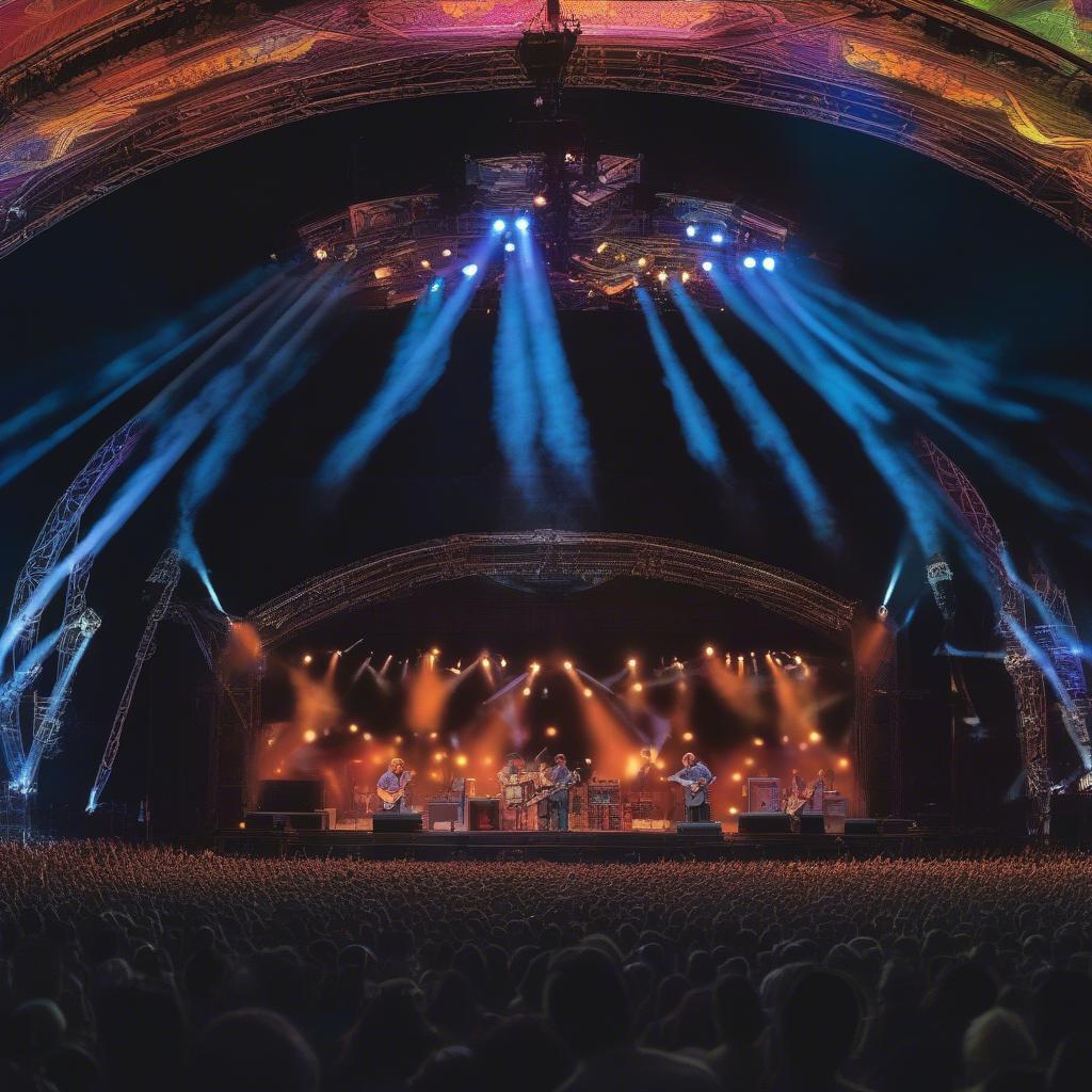 Widespread Panic performing live on stage at Lockn' Festival 2019