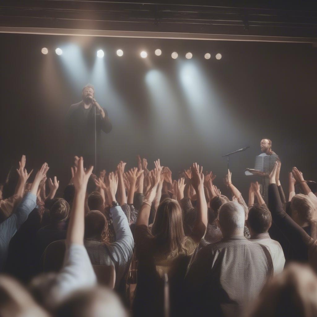 Worship Band Leading Congregation