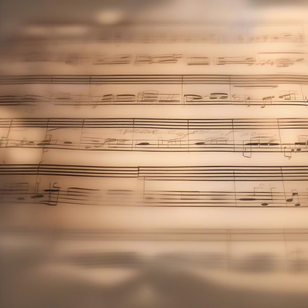 Image of sheet music with meaningful lyrics