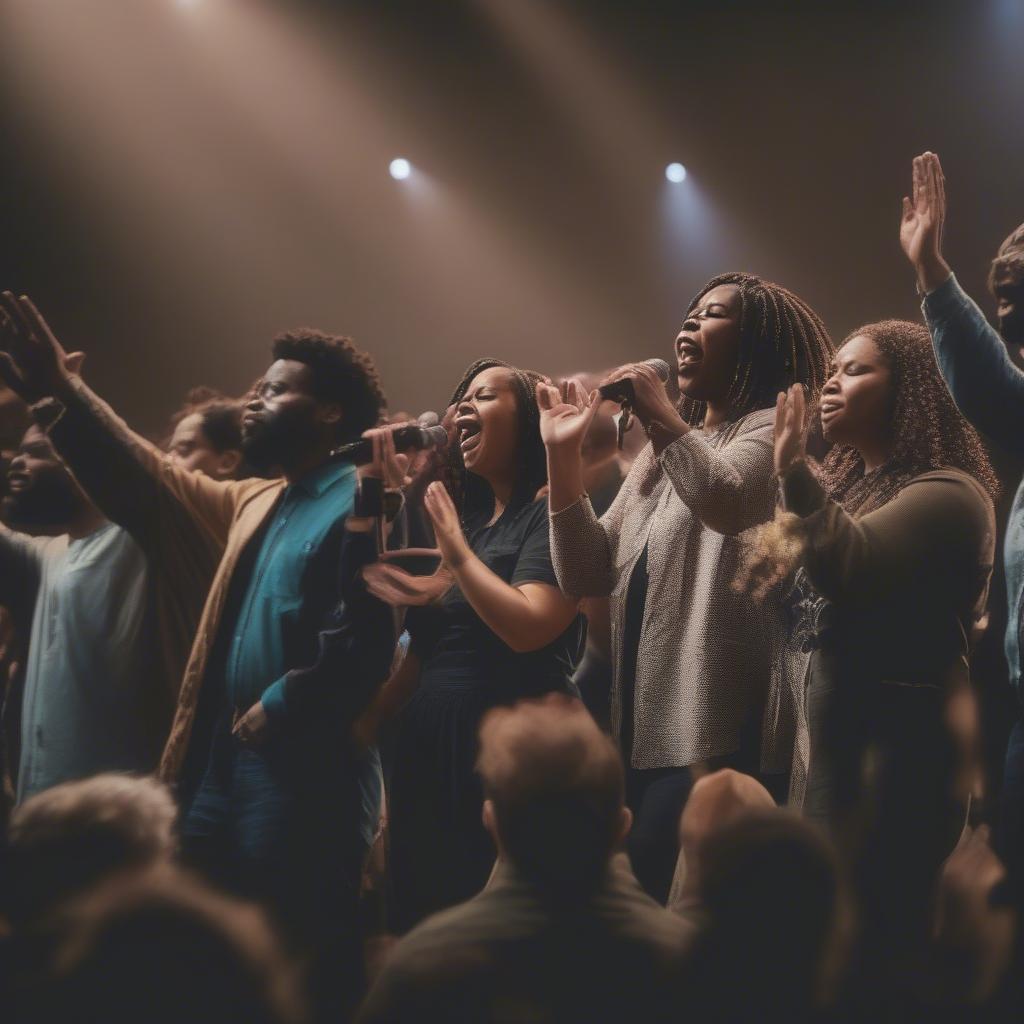 Worship Team Leading Congregation