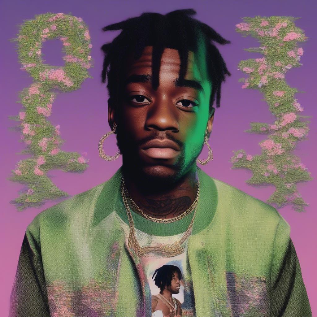 XO Tour Llif3 single cover art with stylized portrait of Lil Uzi Vert.