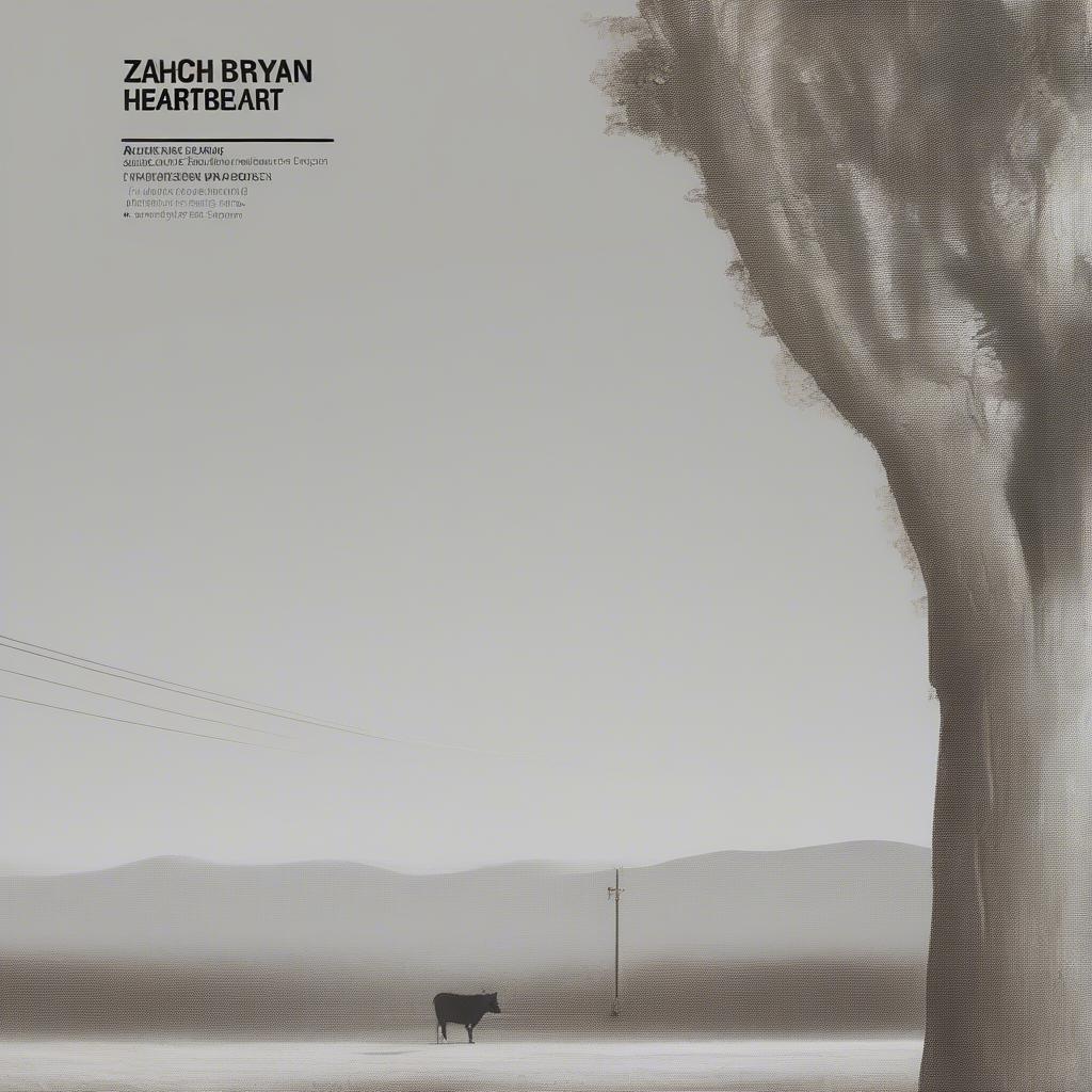 Zach Bryan's American Heartbeat Album Cover