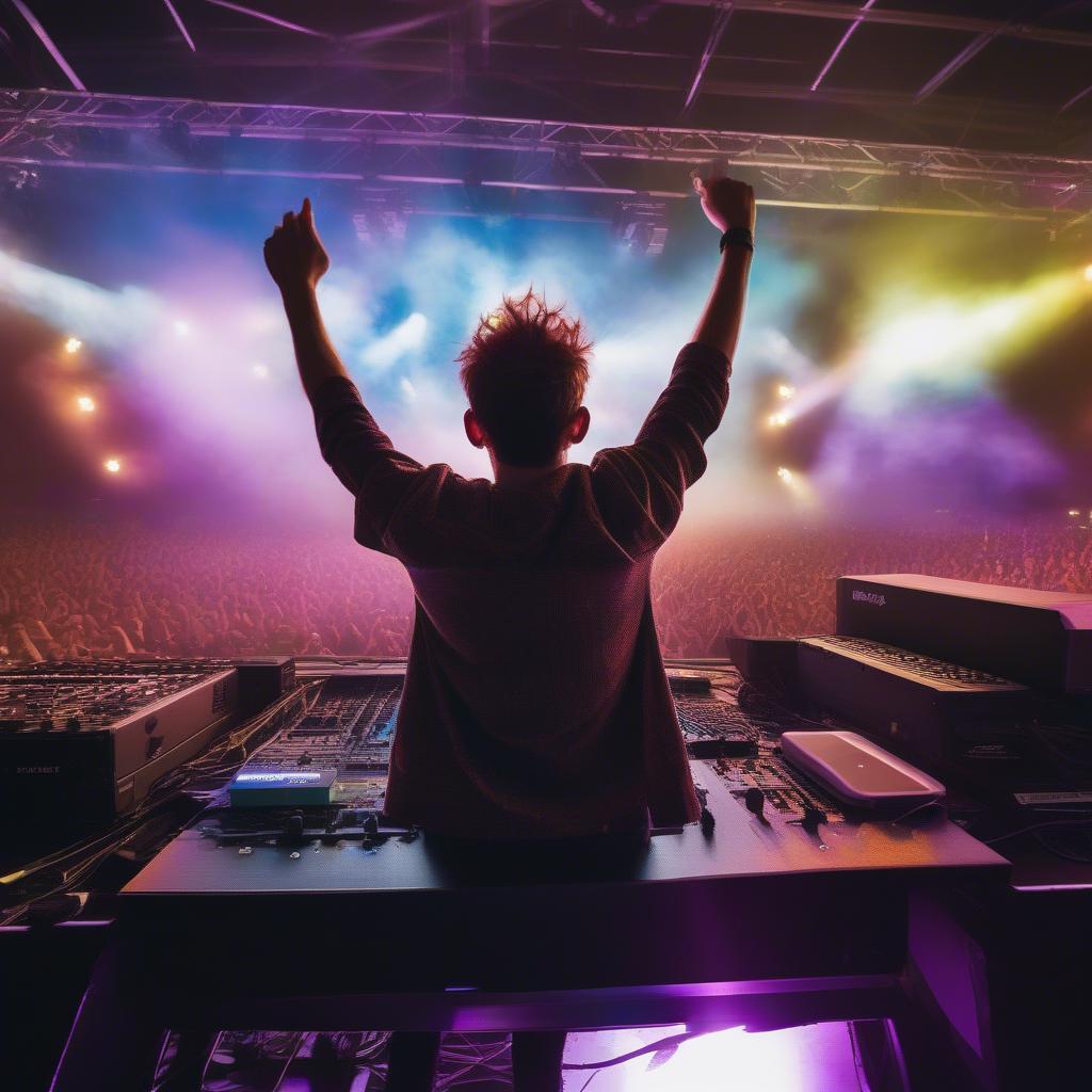 Zedd Performing Live at a Music Festival