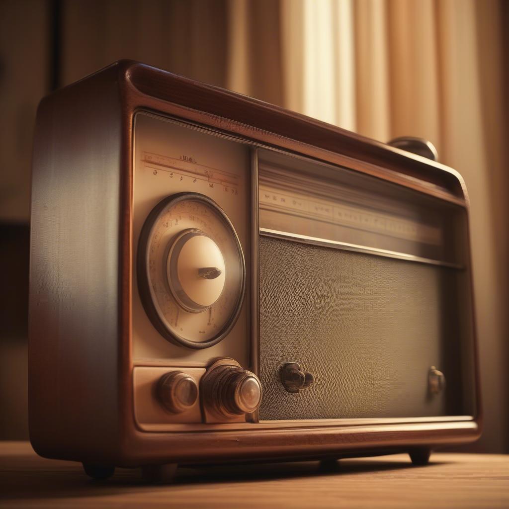 Vintage Radio Playing 1953 Top Hits