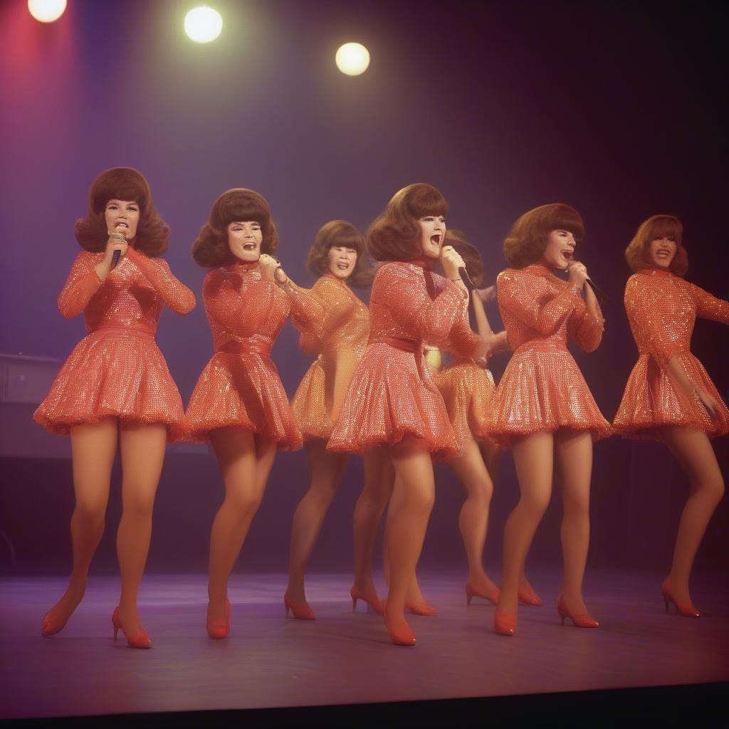 1960s girl group performing