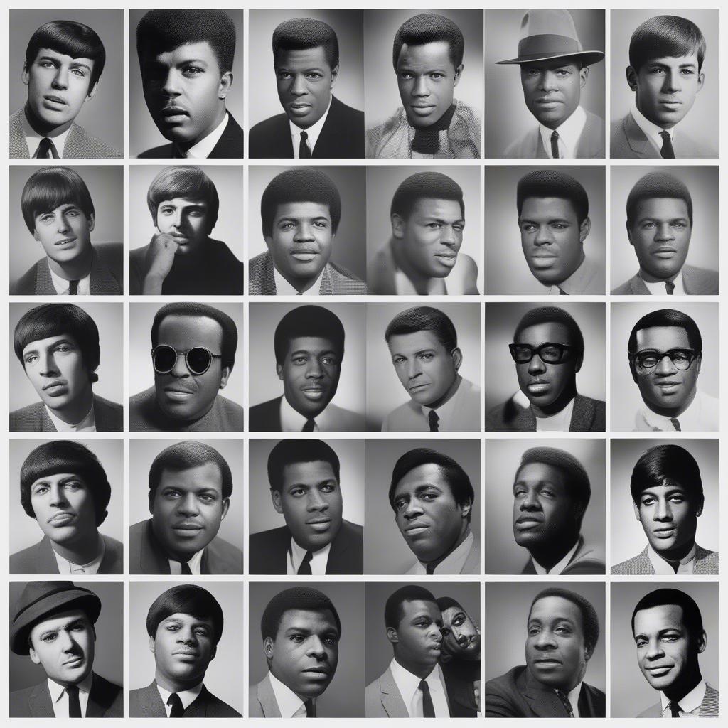 Portraits of iconic musicians from 1965.