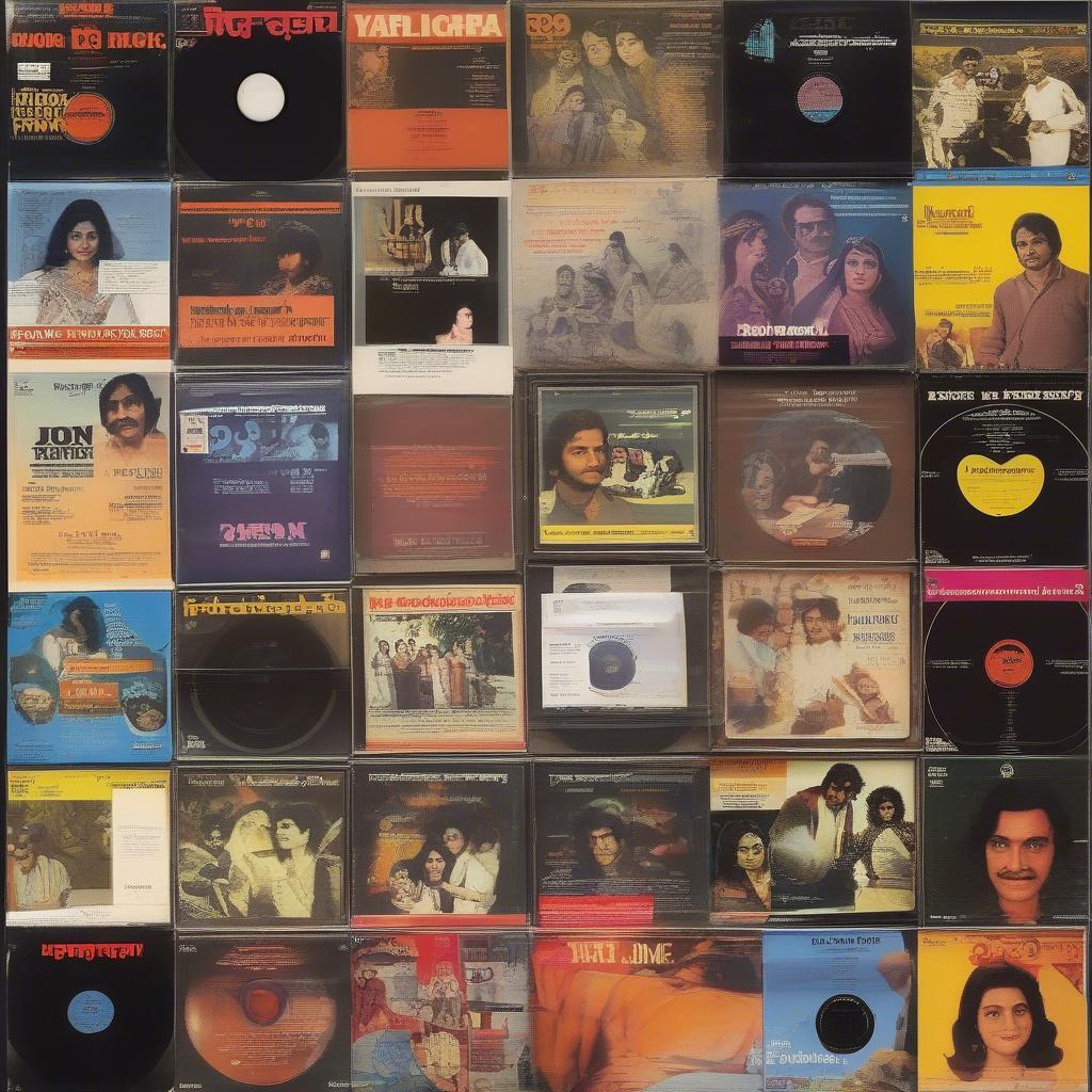 A Collection of 1975 Hindi Film LP Records