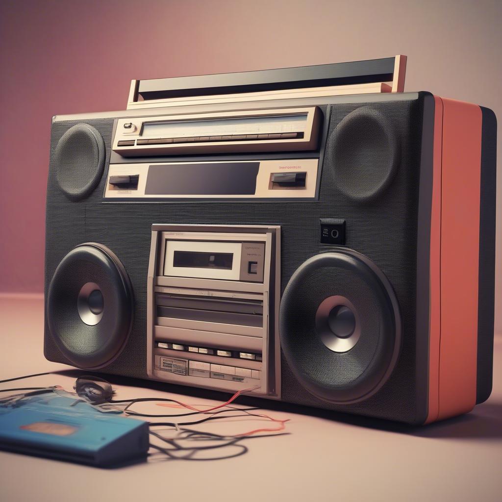 1982 Music Legacy: Cassette Tape and Boombox