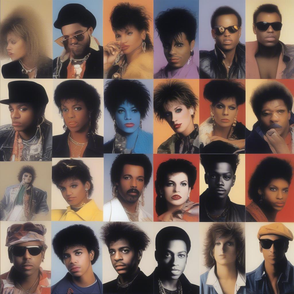 Montage of 1987's Top Musical Icons