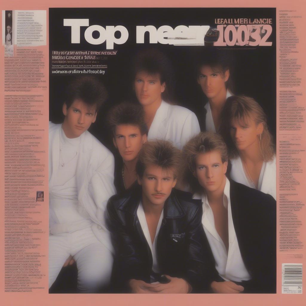 Open magazine displaying the 1989 music charts with highlighted top 10 songs and artist photos.