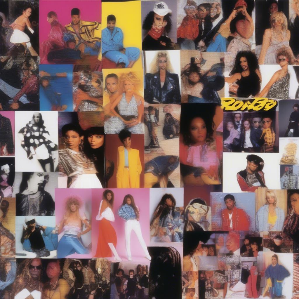 1990 Music Legacy: A montage of images showcasing the lasting impact of the year's music on pop culture, fashion, and subsequent music trends.