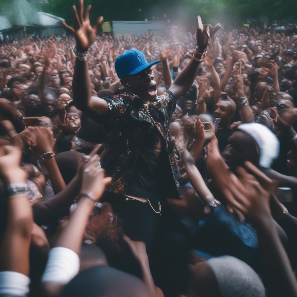 Bobby Shmurda performing "Hot Nigga" live