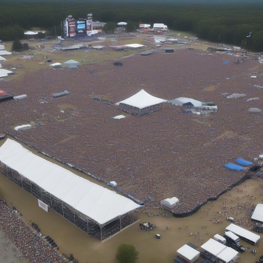 Massive Crowd at the 2017 Carolina Country Music Fest