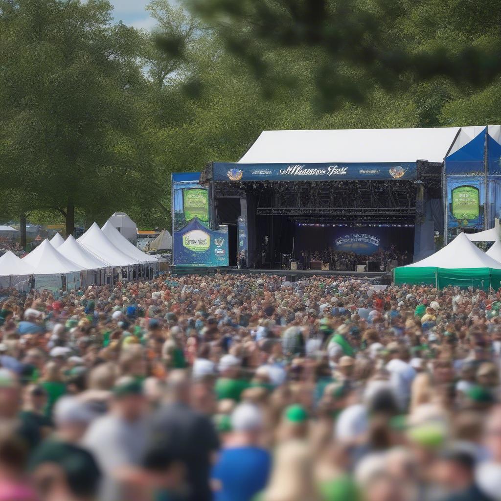 The Crowd at the 2019 Milwaukee Irish Fest