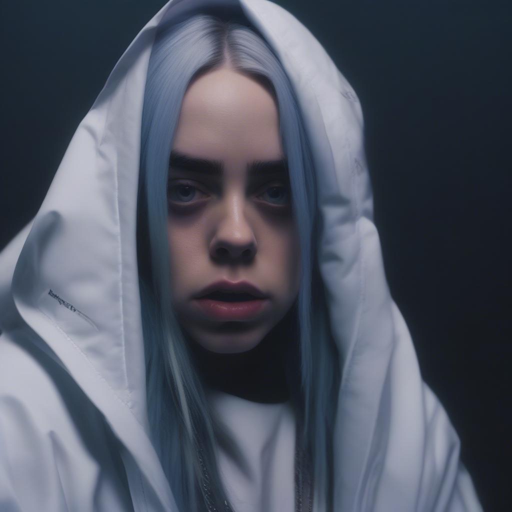 Billie Eilish performing "Bad Guy"