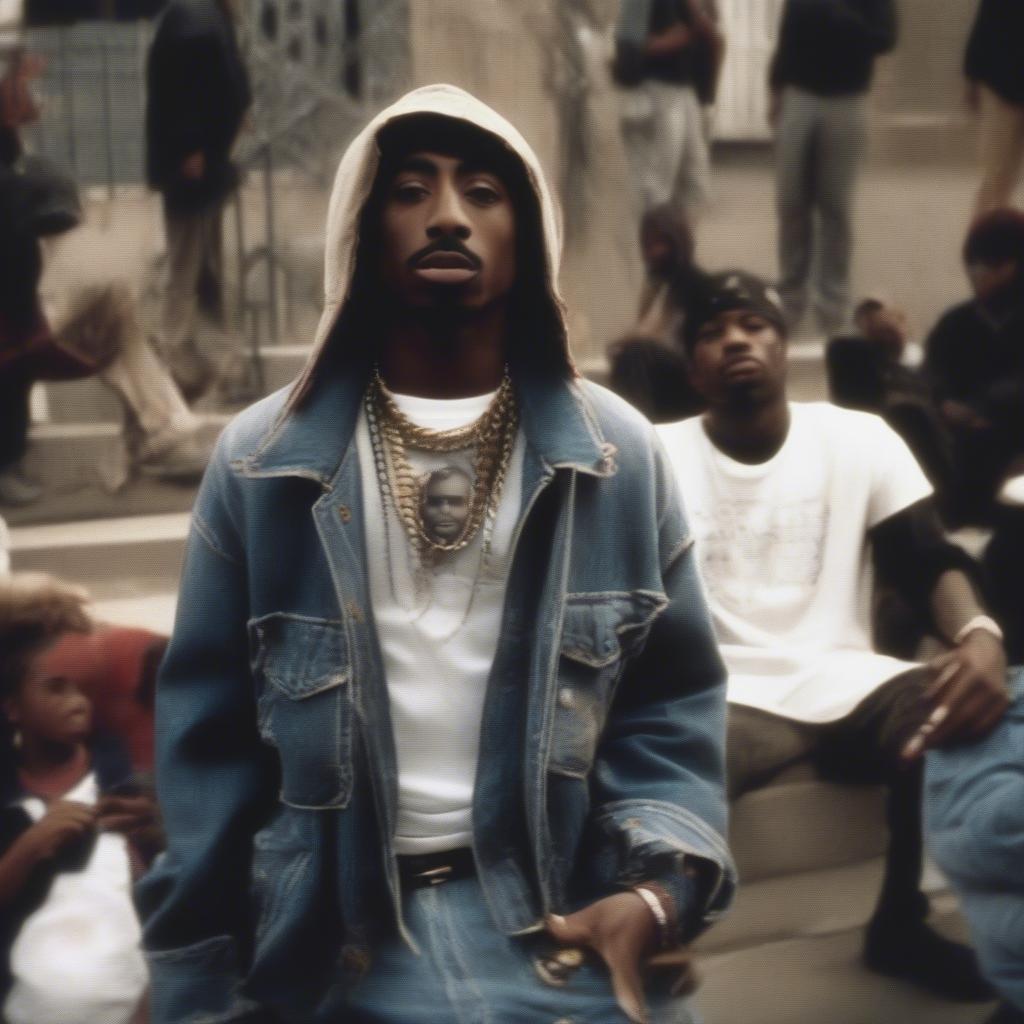 2Pac in the "Changes" Music Video