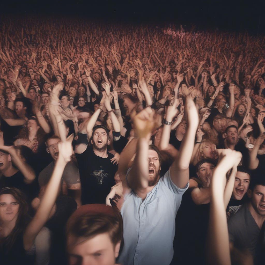 3OH!3 Fans at a Concert