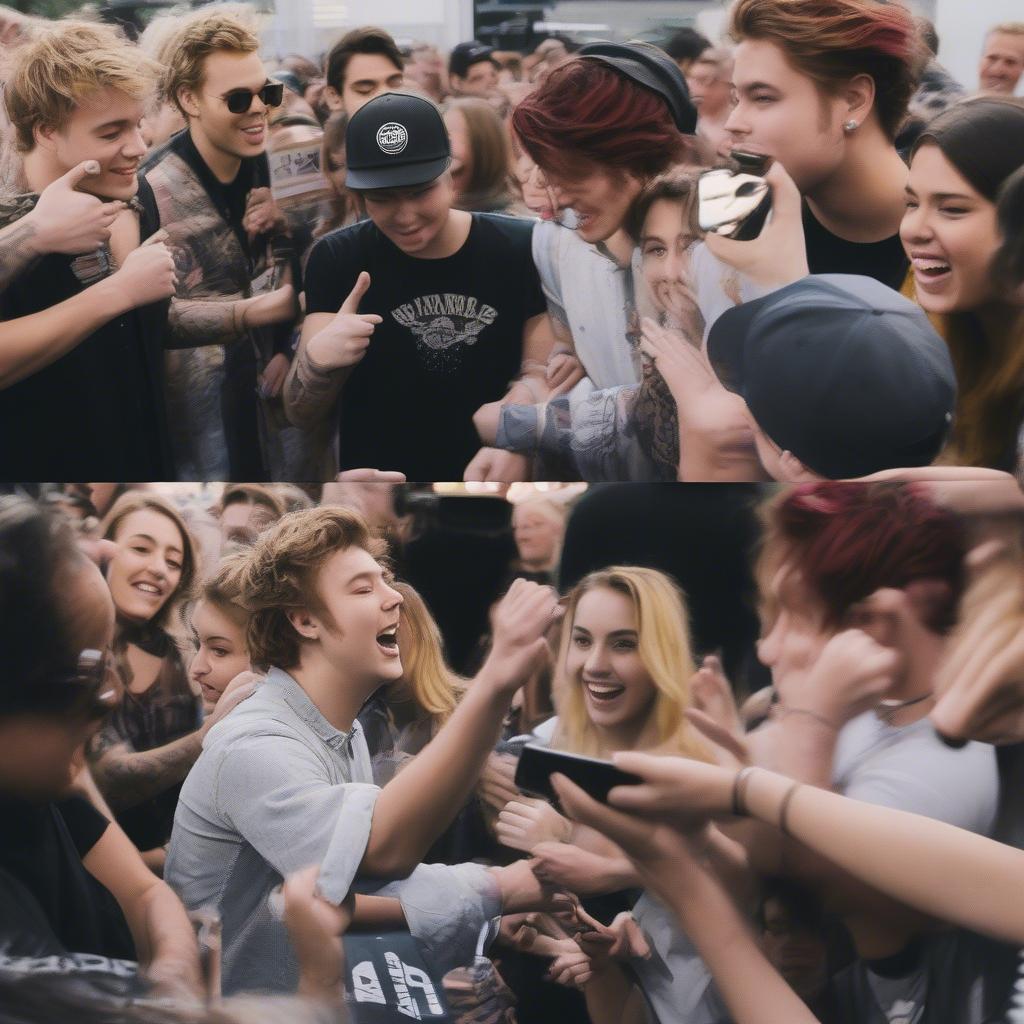 5SOS Meeting Fans