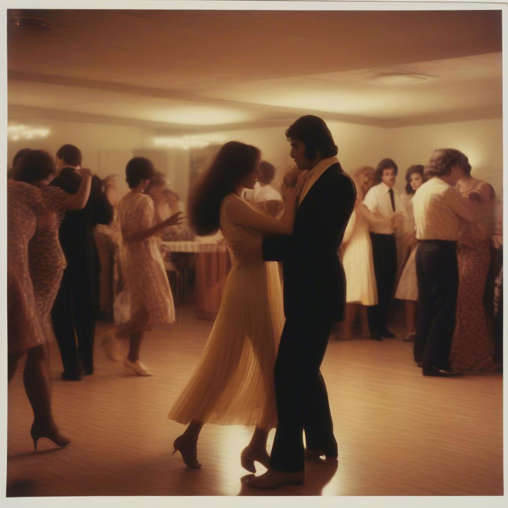 Couples Slow Dancing in the 70s