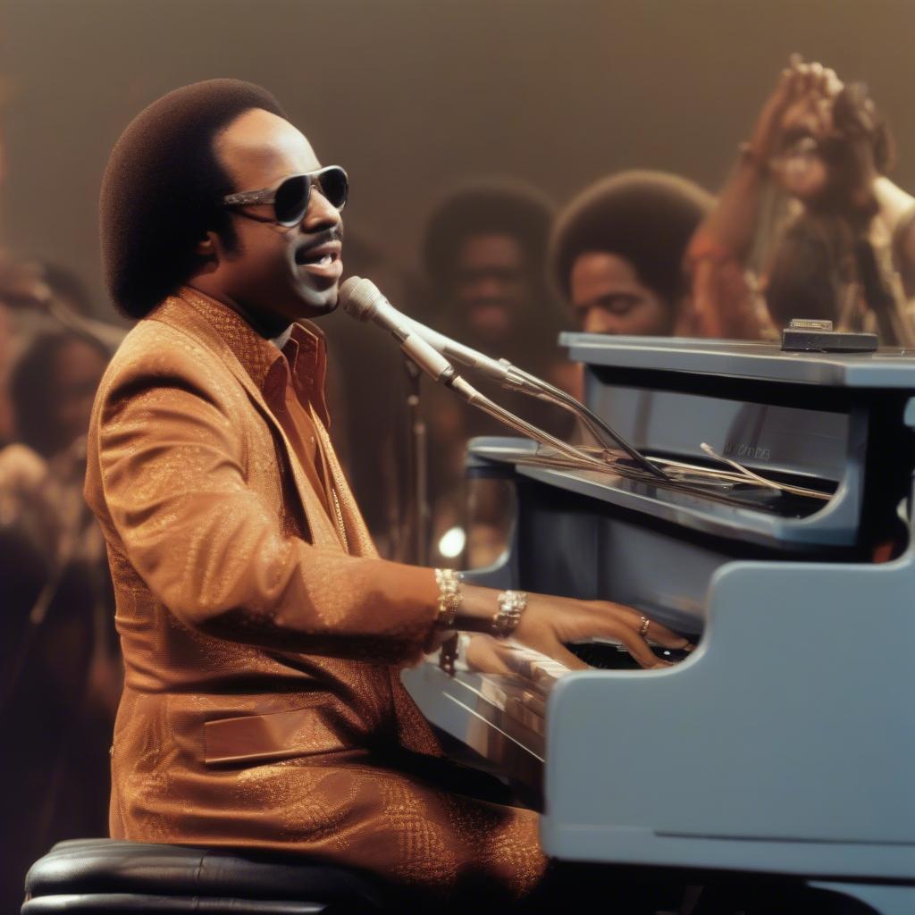 70s Soul and Funk Artists: Stevie Wonder performing live