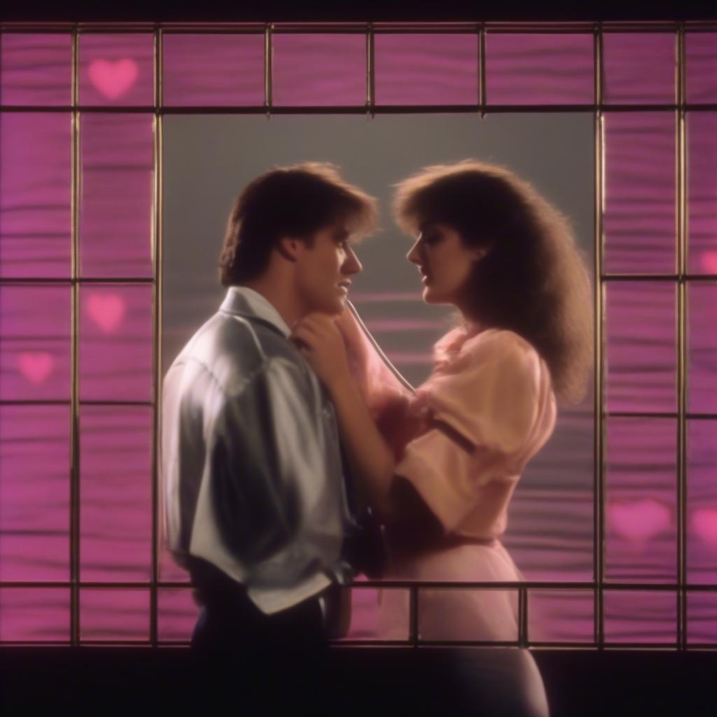 80s Music Video Love Scene