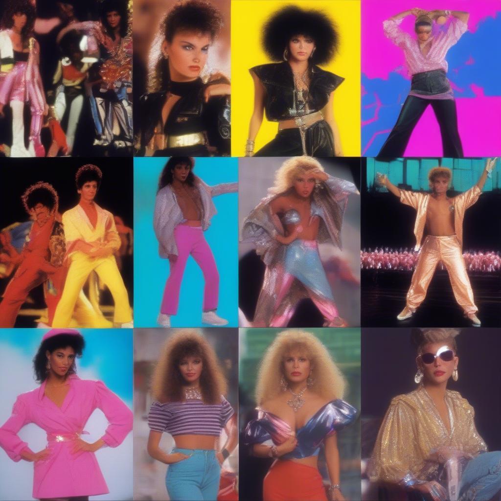 Stills from iconic 80s music videos