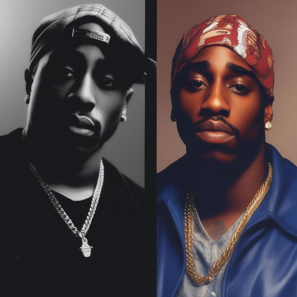 Tupac Shakur and The Notorious B.I.G.