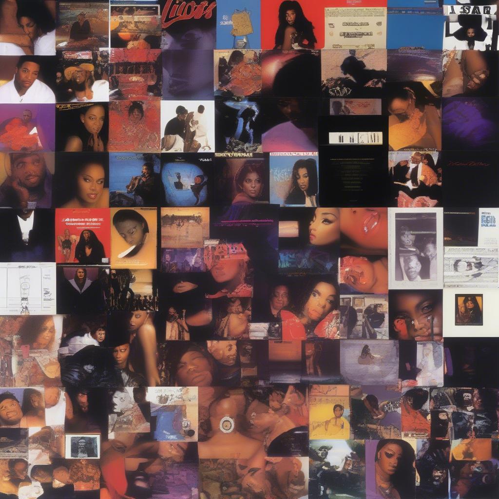 90s R&B Album Covers: A visual representation of 90s R&B music.