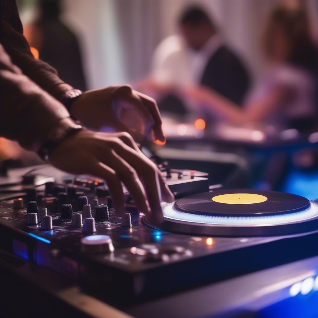 DJ Playing 90s Music at a Wedding