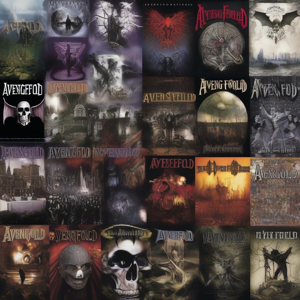 Avenged Sevenfold Album Covers Collage