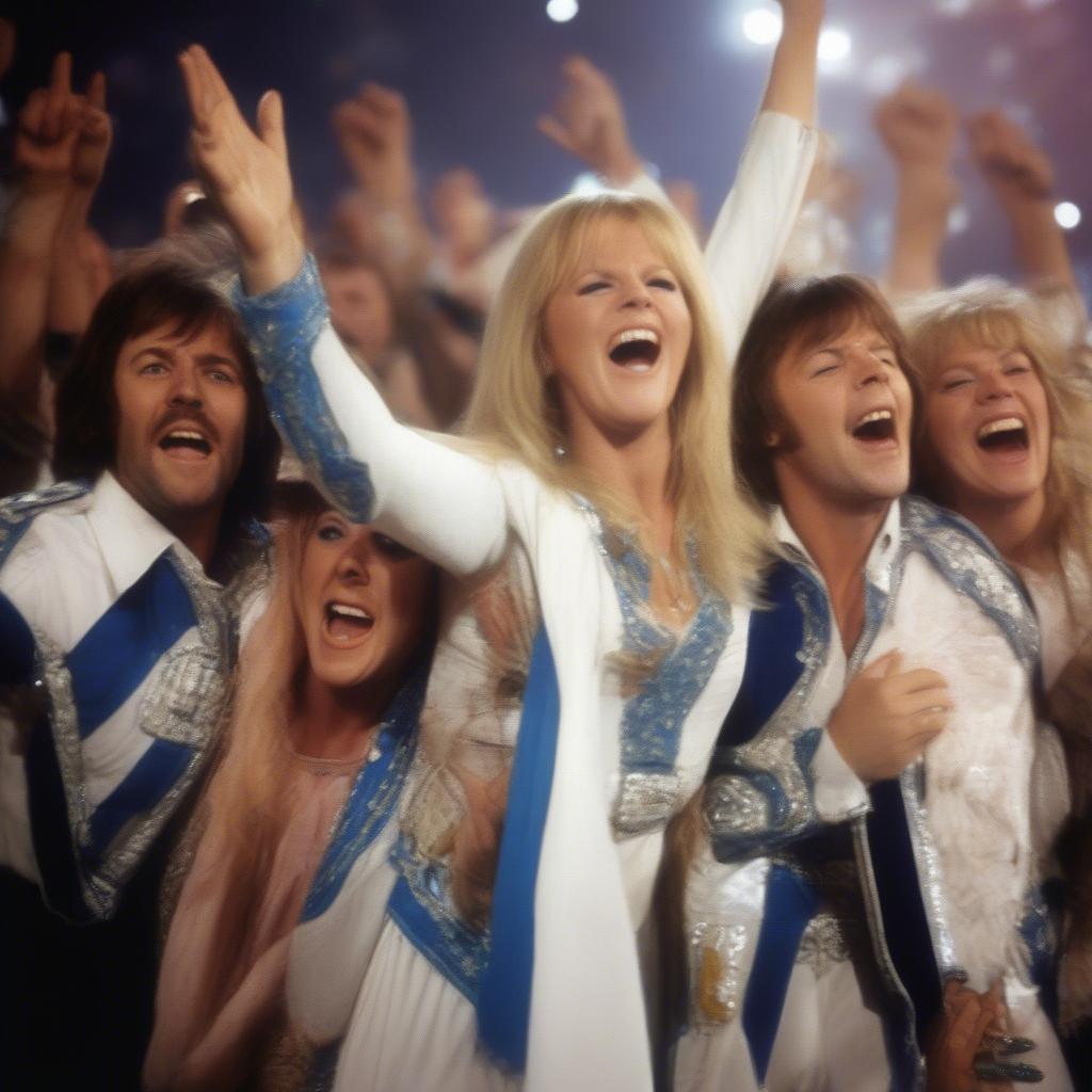 ABBA Winning Eurovision with Waterloo