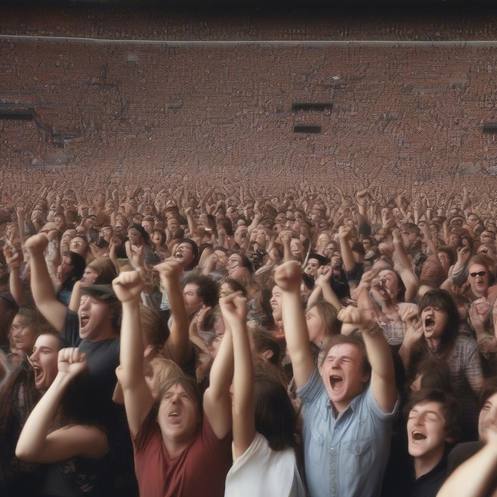 AC/DC Fans Singing Along